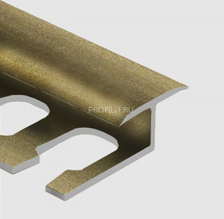 Профиль Т-образный гибкий 16 мм алюминий PV42-08 шампань матовая 2,7 м Профиль Т-образный гибкий 16 мм алюминий PV42-08 шампань матовая 2,7 м