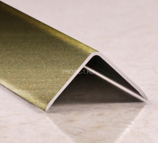 Угол защитный 10х20 мм алюминий PV62-08 шампань матовая 2,7 м Угол защитный 10х20 мм алюминий PV62-08 шампань матовая 2,7 м