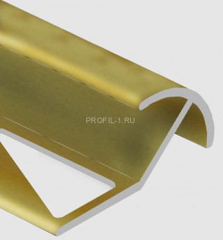 Профиль под плитку для наружных углов 10 мм алюминий PV70-12 песок матовый 2,7 м