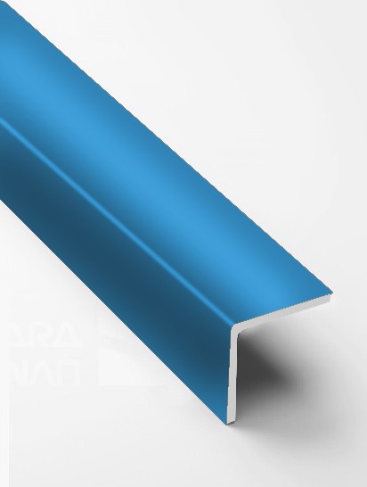 Угол защитный 20х20 мм прямой алюминий PV74-31 синий Ral 5015 2,7 м