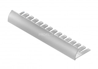 С-профиль алюминиевый для плитки алюминиевый гибкий 12 мм NEEXY PV21-41 SW муар белый 2.7 м