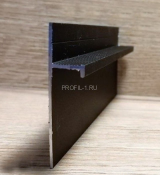 Теневой плинтус Евротрим 5955.05 черный анодированный 2 м