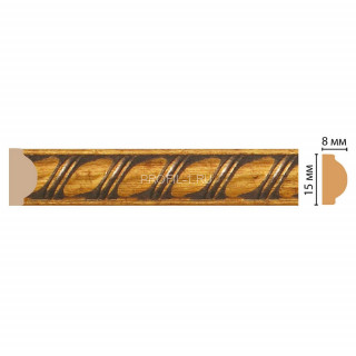 Молдинг DECOMASTER 130D-176 (15x8x2400) цвет Золото Молдинг DECOMASTER 130D-176 (15x8x2400) цвет Золото