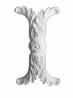 Декоративный орнамент Перфект G2066 белый 220х120х25 мм