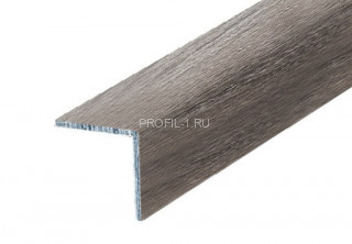 Алюминиевый уголок 15х15 мм равнополочный Л Дуб пепельный 2,7 м (упаковка 10 штук)