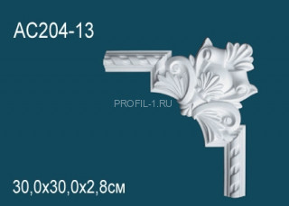 Угловой элемент с орнаментом Перфект AC204-13 300х300 мм