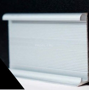 Алюминиевый плинтус для ковролина 60 мм ПТ-9 черный 3 м Алюминиевый плинтус для ковролина 60 мм ПТ-9 черный 3 м