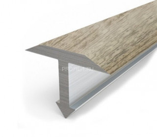 Алюминиевый профиль Т-образный 26 мм Т-26 КД Дуб венеция 2,7 м (упаковка 10 штук)