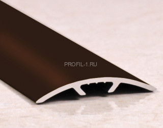 Алюминиевый порог одноуровневый 30 мм ПО-31 бронза глянец 2,7 м