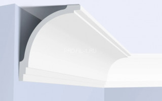 Потолочный плинтус HiWood A156 белый 120х100 мм 200 см Потолочный плинтус HiWood A156 белый 120х100 мм 200 см