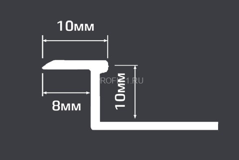 Профиль Z-образный (MSZET-PL) гибкий Cezar PVL47 L латунь полированная 2,5 м