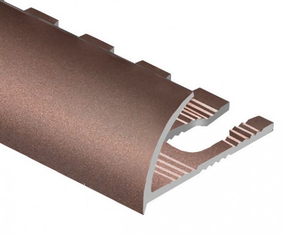 Профиль С-образный гибкий алюминий для плитки 8 мм PV10-14 eco розовый матовый 2,7 м