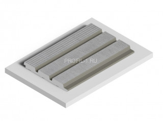 Декоративная панель HiWood LV124L S339S серая 12х120 мм 2,7 м