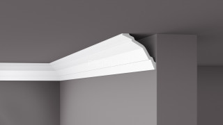 Потолочный плинтус NMC Wallstyl WT24 белый полистирол 150х150 мм 2м