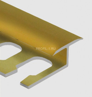 Профиль Т-образный гибкий 16 мм алюминий PV42-12 песок матовый 2,7 м Профиль Т-образный гибкий 16 мм алюминий PV42-12 песок матовый 2,7 м