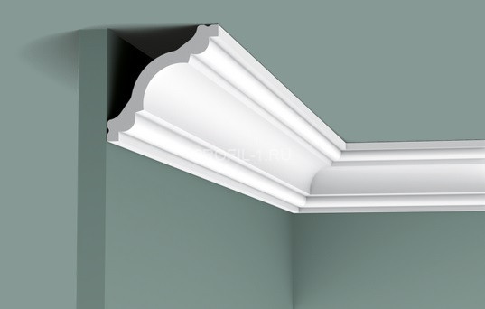 Потолочный плинтус Orac Decor Duropolymer CX123 белый полистирол 80х80 мм 2м