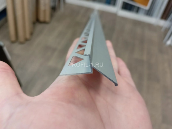 Алюминиевый профиль для террас и балконов 11 мм ПО-182 серебро матовое 2,7 м