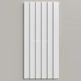 Стеновая декоративная панель 3D Decor-Dizayn DD906(3m) из полистирола белая, под покраску 180х10х3000 мм