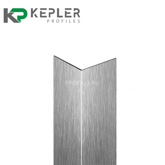 Декоративный уголок 15х15 мм из нержавеющей стали SS 304 FSAP002-15-S S.S.304 сатинированный 3 м