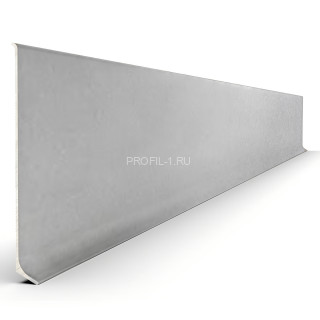 Алюминиевый напольный плинтус 60 мм Диал ПЛ-60 0033 без покрытия 3 м