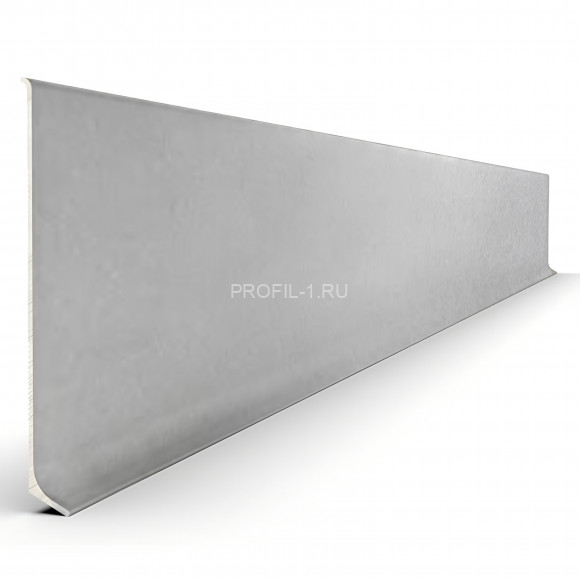 Алюминиевый напольный плинтус 60 мм Диал ПЛ-60 0033 без покрытия 3 м