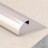 С-образный профиль из нержавеющей стали (раскладка) SR003-10H серебро глянец браш 2,7 м