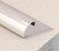 С-образный профиль из нержавеющей стали (раскладка) SR003-10H серебро глянец браш 2,7 м