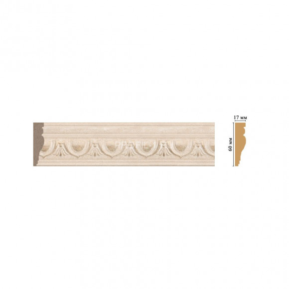 Молдинг DECOMASTER 161D-18D (60x17x2400) цвет Бежевый Молдинг DECOMASTER 161D-18D (60x17x2400) цвет Бежевый