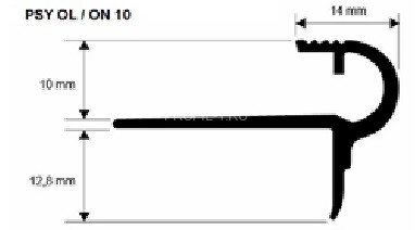 F-образный профиль латунный 10 мм Progress Profiles PSYOC 10 хром 2,7 м F-образный профиль латунный 10 мм Progress Profiles PSYOC 10 хром 2,7 м