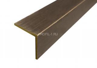 Латунный уголок равнополочный PА 25 OA 25х25 антик 2,7м