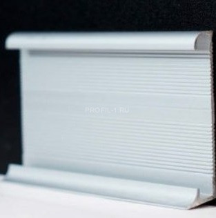 Алюминиевый плинтус для ковролина 60 мм ПТ-9 серебро 3 м Алюминиевый плинтус для ковролина 60 мм ПТ-9 серебро 3 м