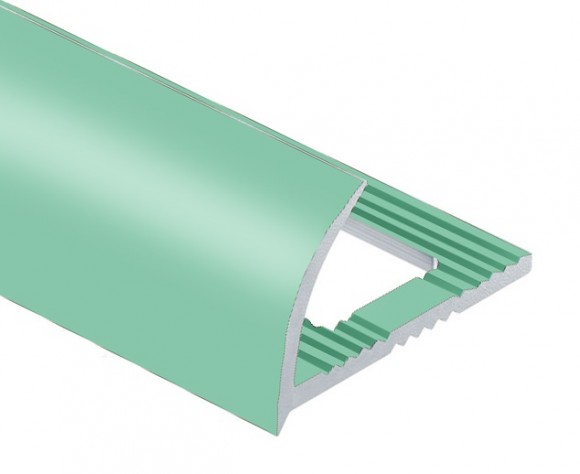 Алюминиевый профиль для плитки С-образный 12 мм PV18-33 бирюзовый Ral 6027 2,7 м