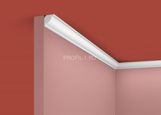 Потолочный плинтус Cosca KX-020 белый полистирол 20х20 мм 2м