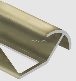 Профиль под плитку для наружных углов 10 мм алюминий PV70-16 титан матовый 2,7 м