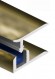 Алюминиевый порог для ламината пристенный с фиксатором Cezar Al-P Fiх W шампань матовая 0,9 м