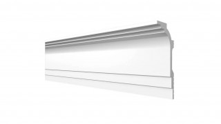 Потолочный плинтус Decor-Dizayn DD515 полистирол белый, под покраску 100х50х2000 мм