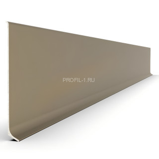 Алюминиевый напольный плинтус 80 мм Диал ПЛ-80 0034 шампань 3 м