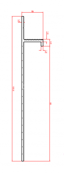 Теневой плинтус Евротрим 5957