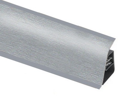 Плинтус для столешницы Thermoplast AP850 820 серебро матовое 3 м