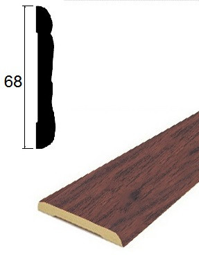 Наличник ПВХ 68 мм Lemal 22068 Цвет 0041 Махагон 2,2 м Наличник ПВХ 68 мм Lemal 22068 Цвет 0041 Махагон 2,2 м