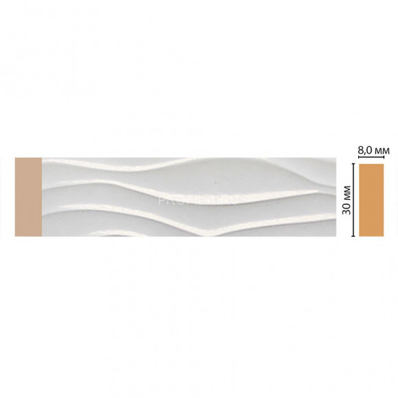 Молдинг DECOMASTER D044-114ДМ (30x8x2400) цвет Белый глянец Молдинг DECOMASTER D044-114ДМ (30x8x2400) цвет Белый глянец
