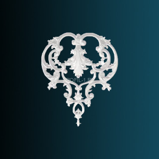 Декоративный орнамент Перфект G2072 белый 650х540х32 мм