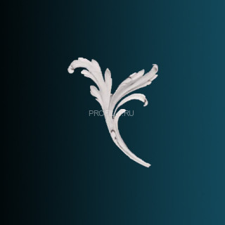 Декоративный орнамент Перфект G2353L левый белый 241х191х20 мм