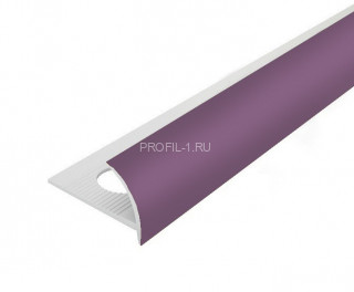 С-профиль ПВХ для плитки 9 мм Cezar 135 Сиреневый 2,5 м (10 штук)