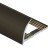 Профиль С-образный алюминий для плитки 10 мм PV08-10 eco коричневый матовый 2,7 м