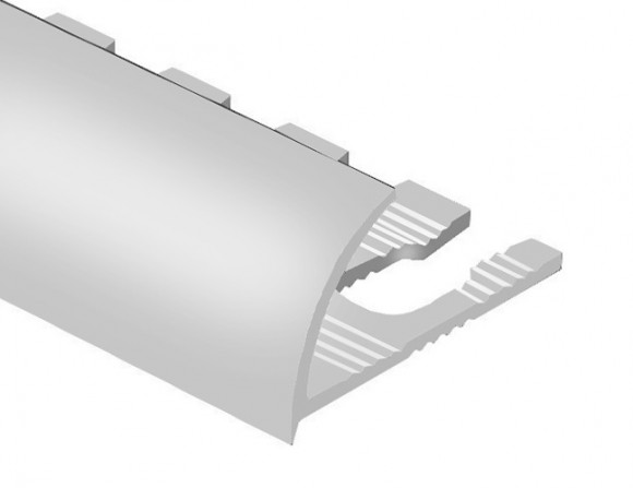 Профиль для плитки С-образный алюминий гибкий 8 мм PV19-02 серебро матовое 2,7 м