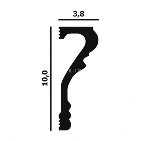 Молдинг Перфект Плюс P74 белый дюрополимер 38х100 мм 200 см Молдинг Перфект Плюс P74 белый дюрополимер 38х100 мм 200 см