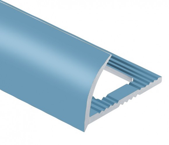 Алюминиевый профиль для плитки С-образный 12 мм PV18-32 голубой Ral 5024 2,7 м