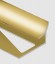 Уголок для плитки внутренний алюминий 10 мм PV28-05 золото блестящее 2,7 м