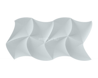 Декоративная стеновая 3D панель AQUA Dekohaus 3D KITE белая полистирол 450х900х25 мм